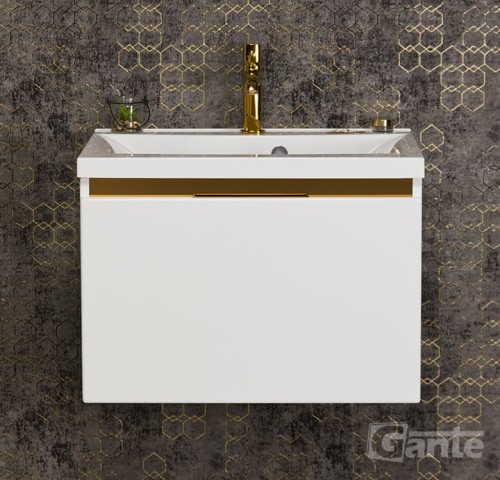 Biała szafka łazienkowa z umywalką o szerokości 60 cm 1 głęboka szuflada złote dodatki ukryty uchwyt (2).jpg