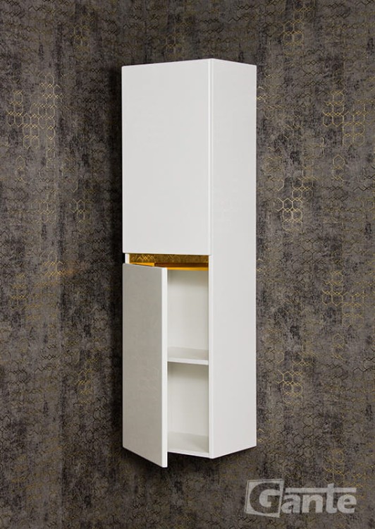 Biały wiszący regał łazienkowy ze złotym uchwytem (2).jpg