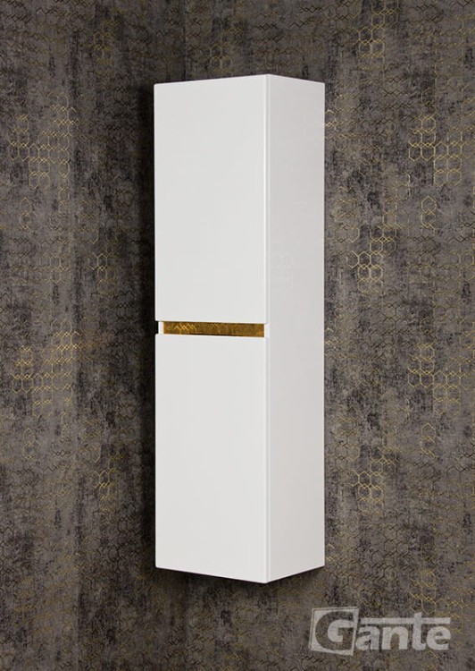 Biały wiszący regał łazienkowy ze złotym uchwytem (4).jpg