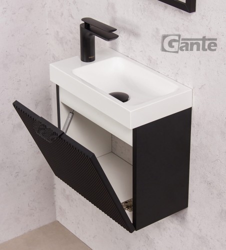 Mała szafka pod umywalkę czarny mat szerokość 40 cm kolekcja Fresco głebiokość 22 cm (3).jpg