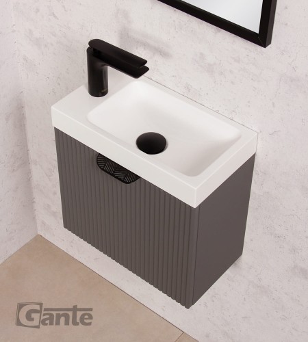 Szara mała szafka pod umywalkę szerokość 40 cm kolekcja Fresco głębokość 22 cm (2).jpg