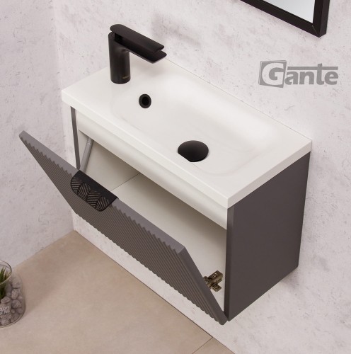 Szara mała szafka łazienkowa szerokość 50 cm kolekcja Fresco głębokość 25 cm (3).jpg