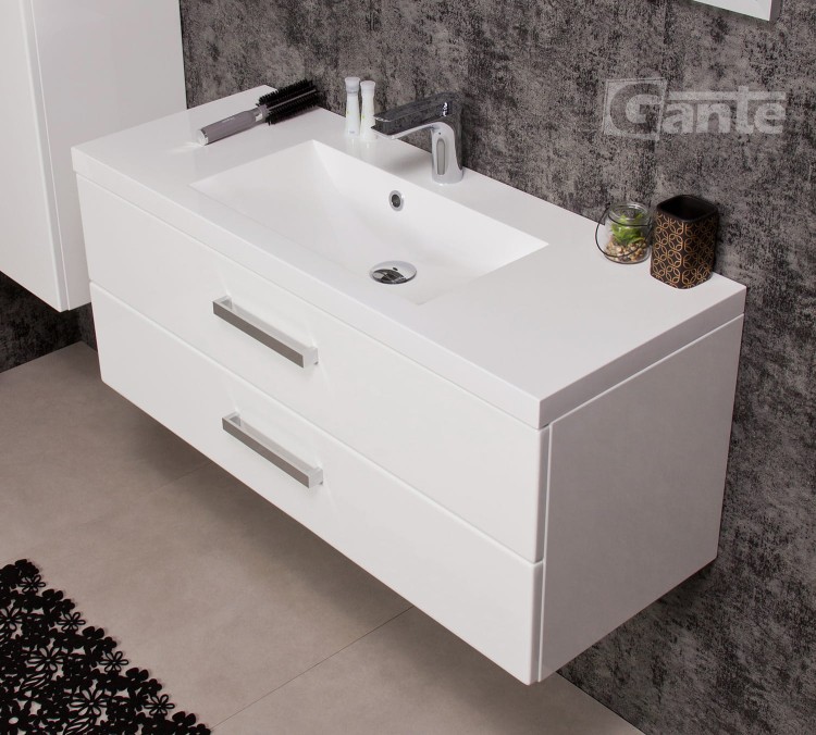 Szafka do łazienki z umywalką biały połysk Fokus 100 cm 2 szuflady srebrne uchwyty głębokośc 39 cm (2).jpg