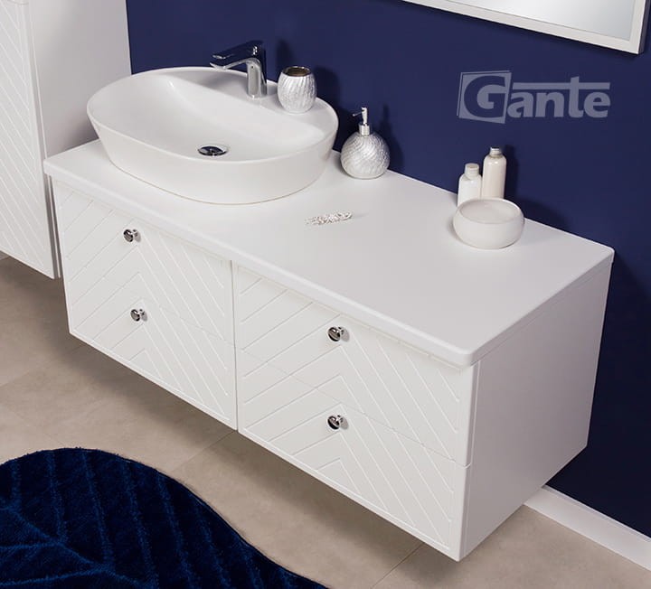 Szafka łazienkowa biały mat kolekcja mebli łazienkowych Kodi front w jodełkę 120 cm umywalka 4 szuflady i umywalka nablatowa (3).jpg