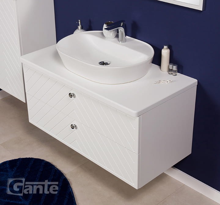 Szafka łazienkowa biały mat kolekcja mebli łazienkowych Kodi front w jodełkę 100 cm umywalka nablatowa (3).jpg