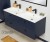 Szafka łazienkowa na 2 umywalki granatowa kolekcja Grend szerokośc 120 cm.jpg