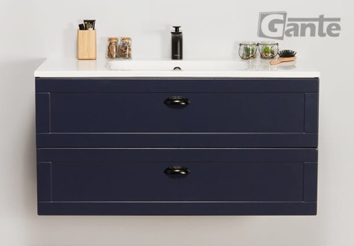 Granatowa szafka do łazienki 100 cm z kolekcji Grend 2 szuflady (4).jpg